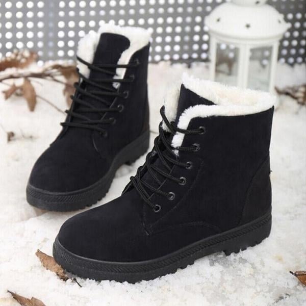 Winter Outdoor Flat Short Boots Image 10