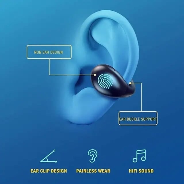 Wireless Bluetooth 5.0 Headphones Sports Ear Clips Image 6