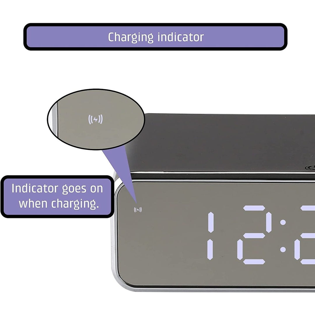 Wireless Charging Digital Alarm Clock Image 11