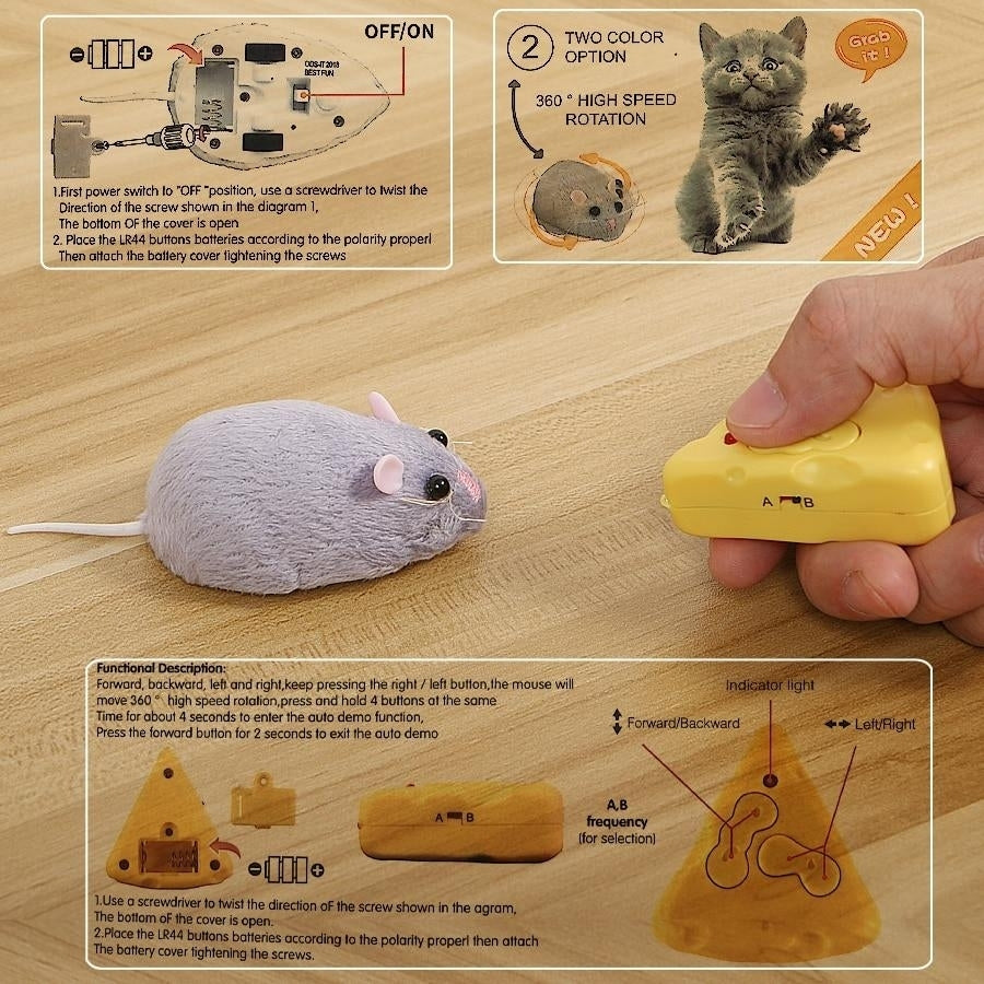 Wireless Electronic Remote Control Mouse Toy Image 6