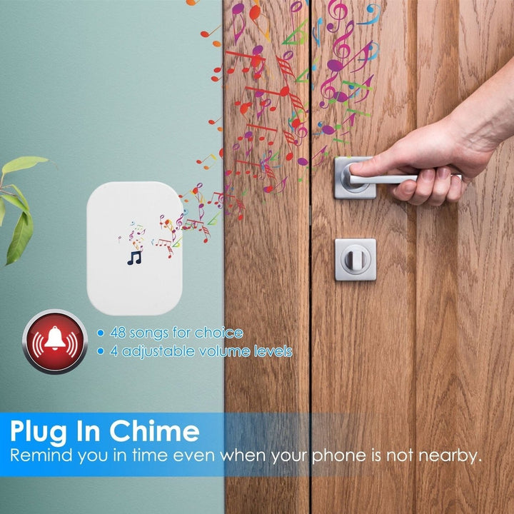 Wireless Smart WIFI Video Doorbell Two Way Audio Image 9