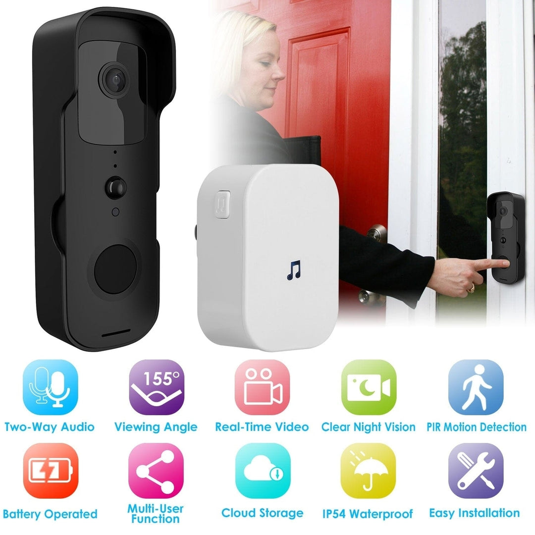 Wireless Smart WIFI Video Doorbell Two Way Audio Image 11