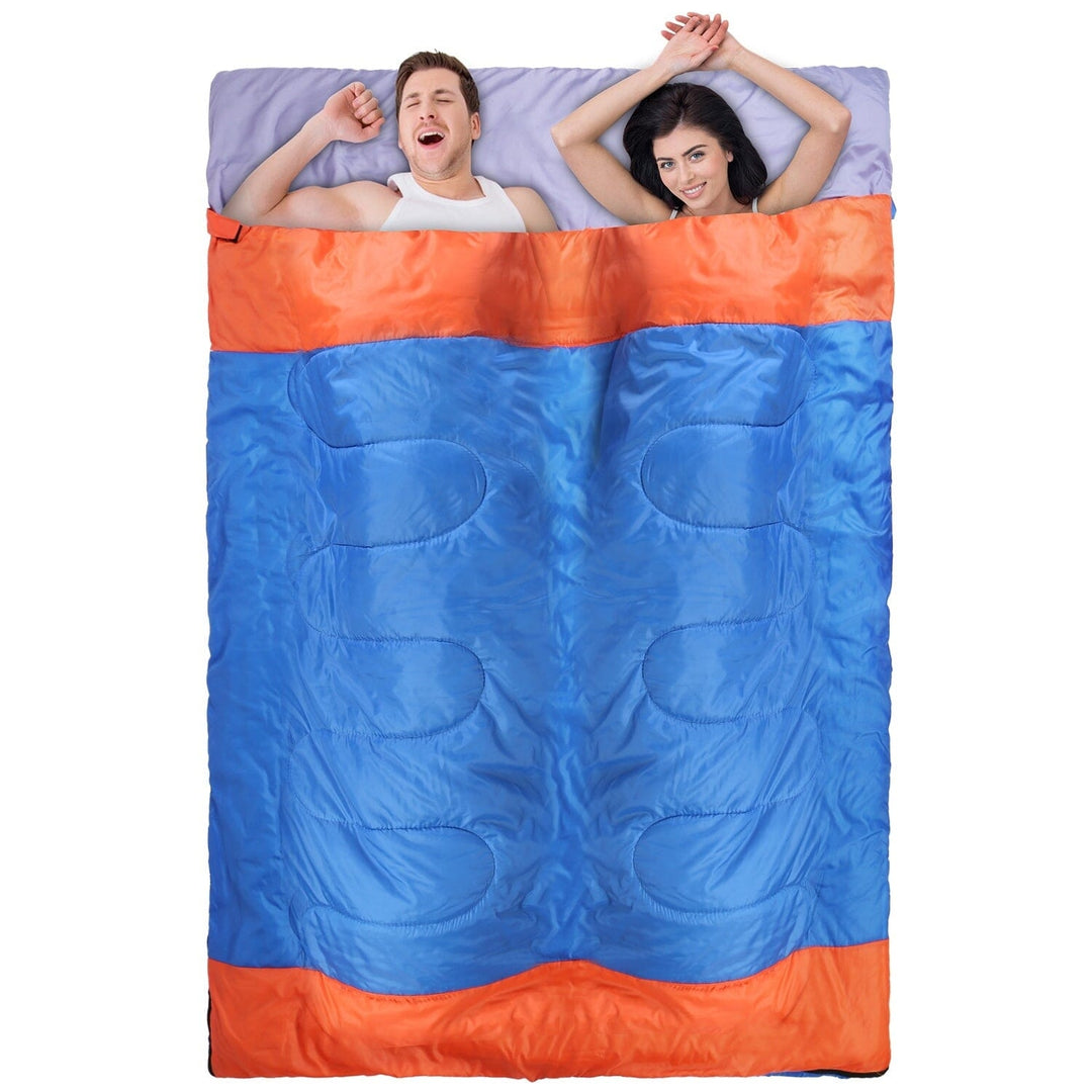 Water Resistant Camping Cotton Liner Sleeping Bag with Sack Image 2