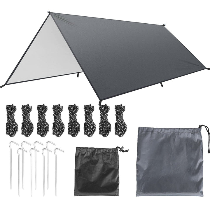 Waterproof Camping Tarp Kit Tent Canopy Awning Portable Rain Fly Image 7