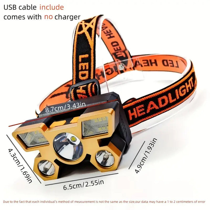 Waterproof LED Headlamp for Outdoor Adventures Image 4