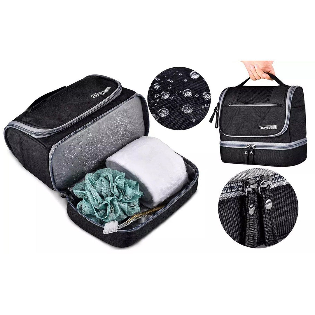 Waterproof Hanging Travel Toiletry Bag for Men and Women Image 4