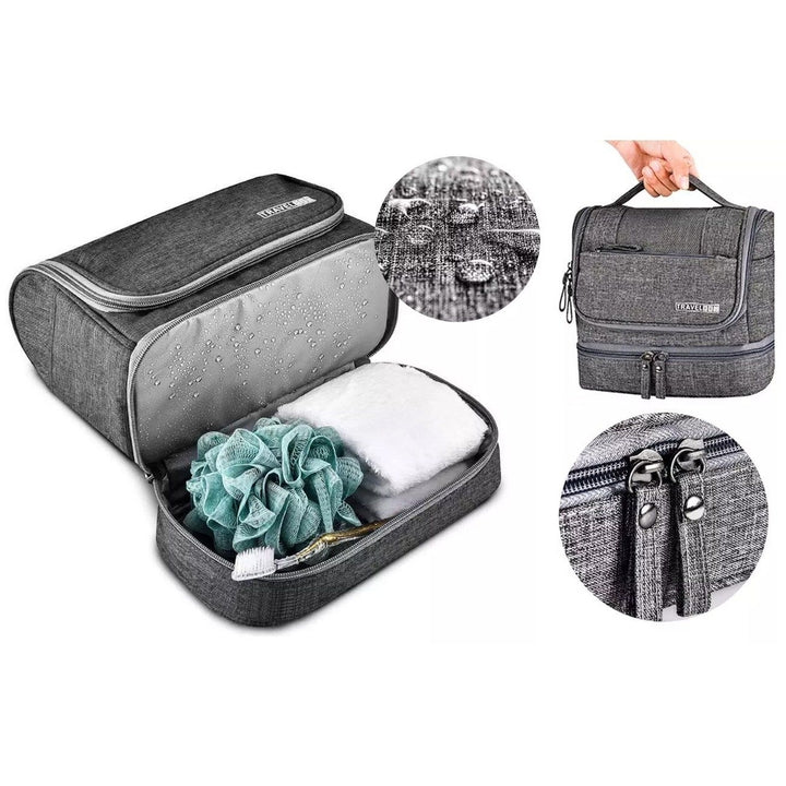 Waterproof Hanging Travel Toiletry Bag for Men and Women Image 6