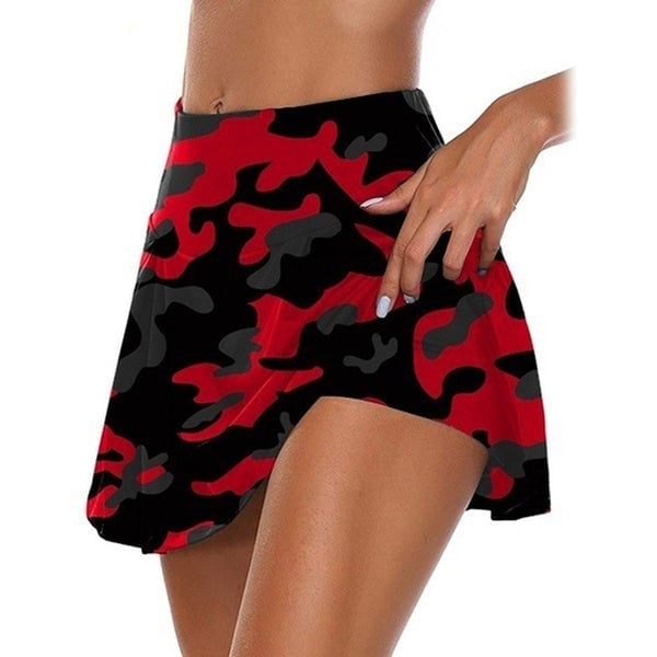 Womens Fashion Camouflage Print Athletic Skirt Image 6