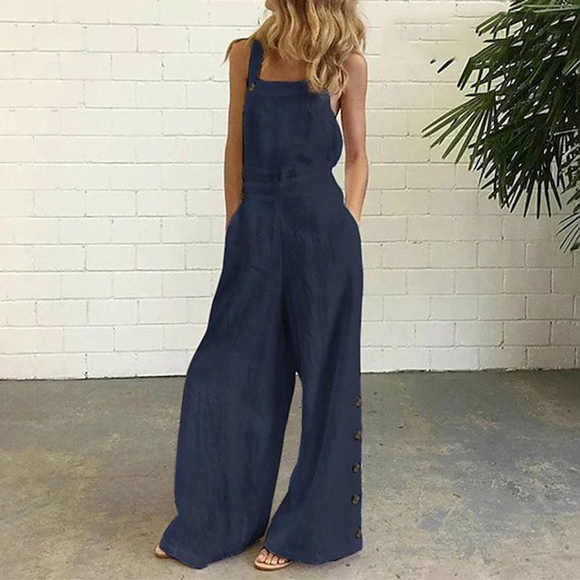 Womens Fashion Casual Loose Jumpsuit Image 4