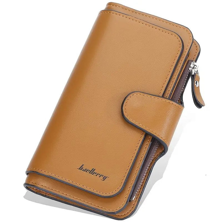 Womens Fashion Faux Leather Wallet with Card Slots and ID Window Image 4