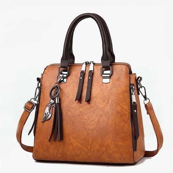 Womens Fashion Pu Leather Crossbody Handbag Image 4