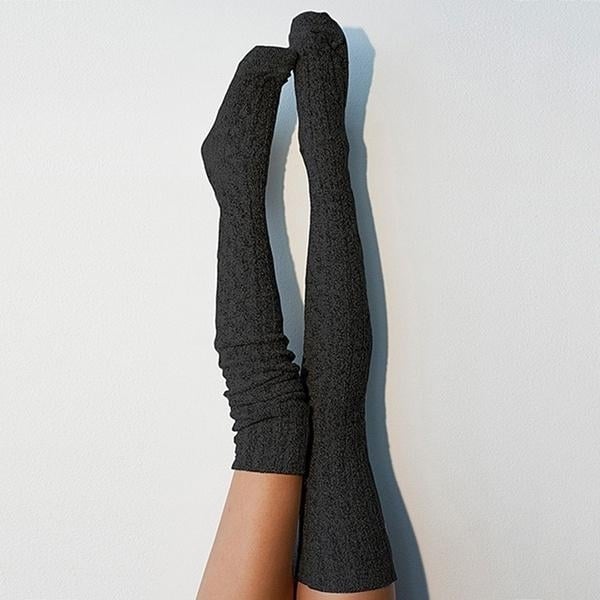 Womens Fashion Solid Color Socks Image 1