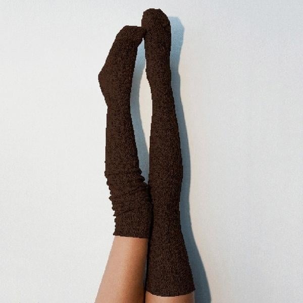 Womens Fashion Solid Color Socks Image 4