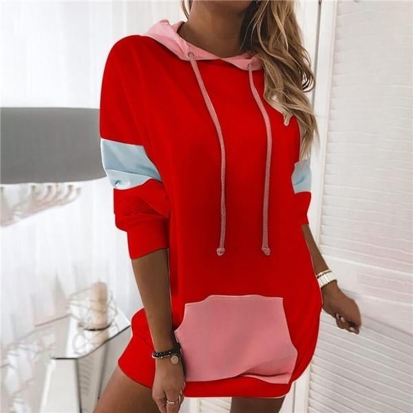 Womens Fashion Warm Loose Pullover Dress Image 1