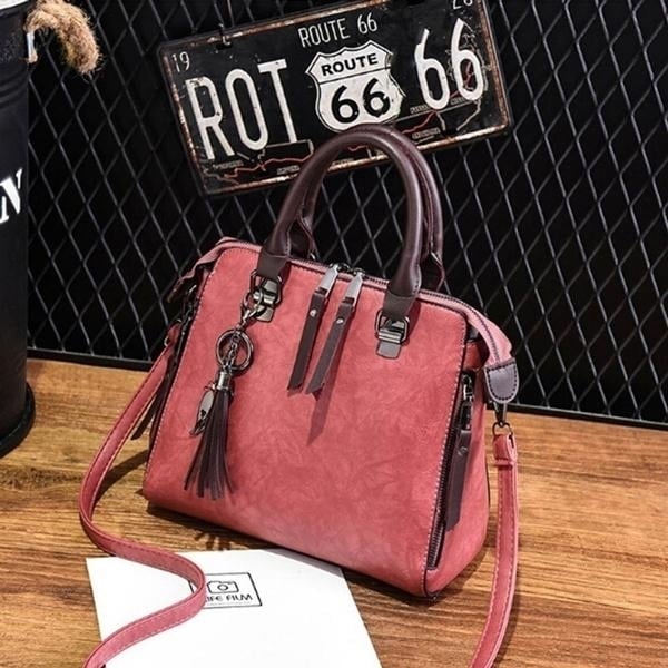 Womens Fashion Pu Leather Crossbody Handbag Image 9