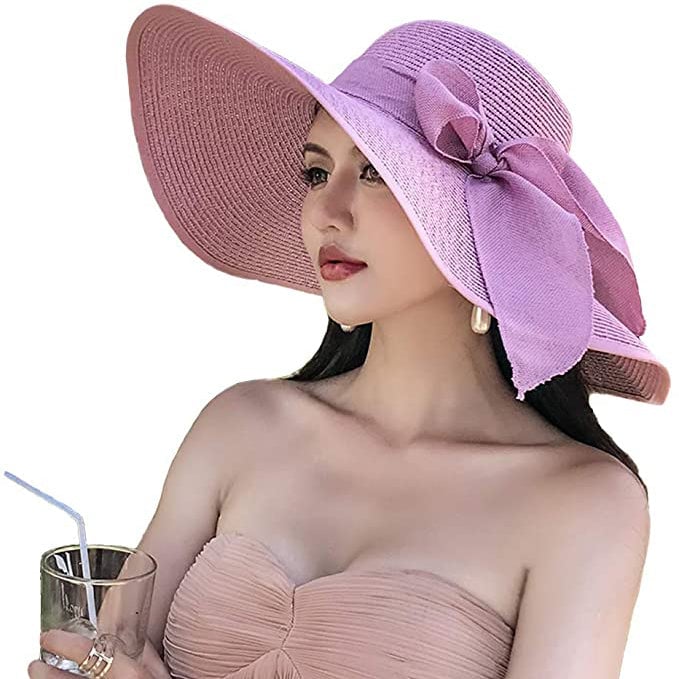 Womens Floppy Wide Brim Beach Hat Image 3