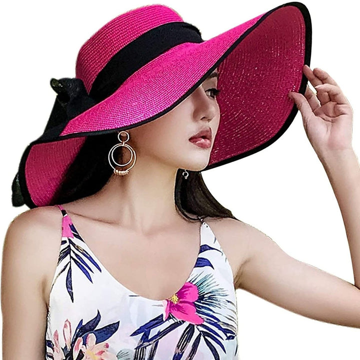 Womens Foldable Floppy Hat Image 4