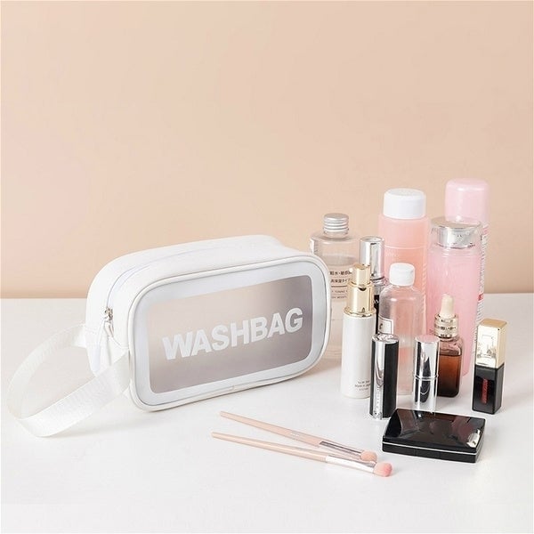 Womens Frosted Waterproof Cosmetic Bag Image 6