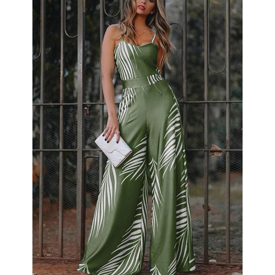 Womens Geometric Jumpsuit Image 1