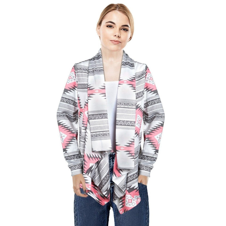 Women Open Front Long Sleeve Cardigan Image 1