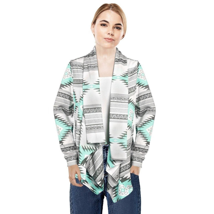 Women Open Front Long Sleeve Cardigan Image 1