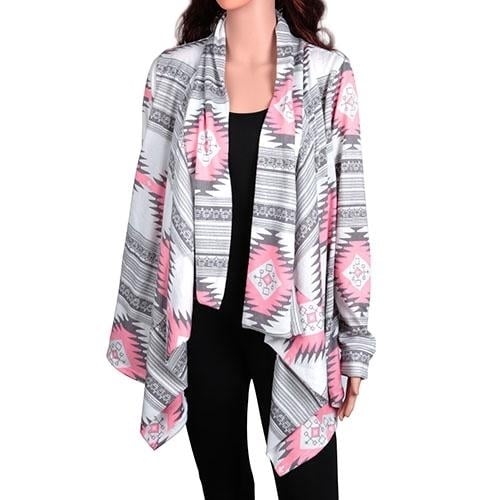 Women Open Front Long Sleeve Cardigan Image 6