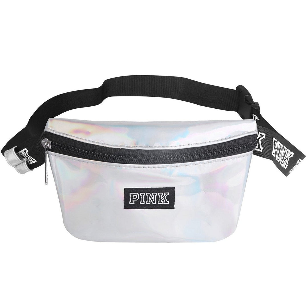 Women Shiny Leather Waist Pack Bag Image 4