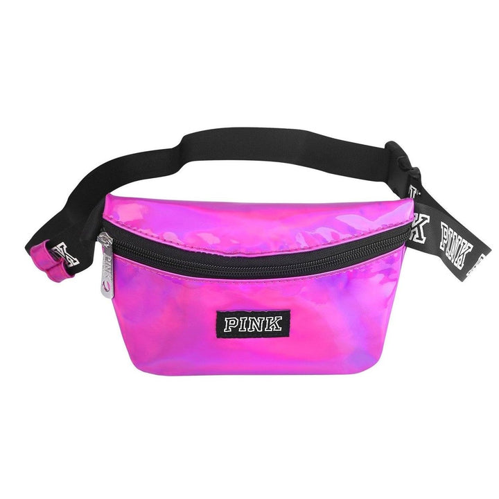 Women Shiny Leather Waist Pack Bag Image 4