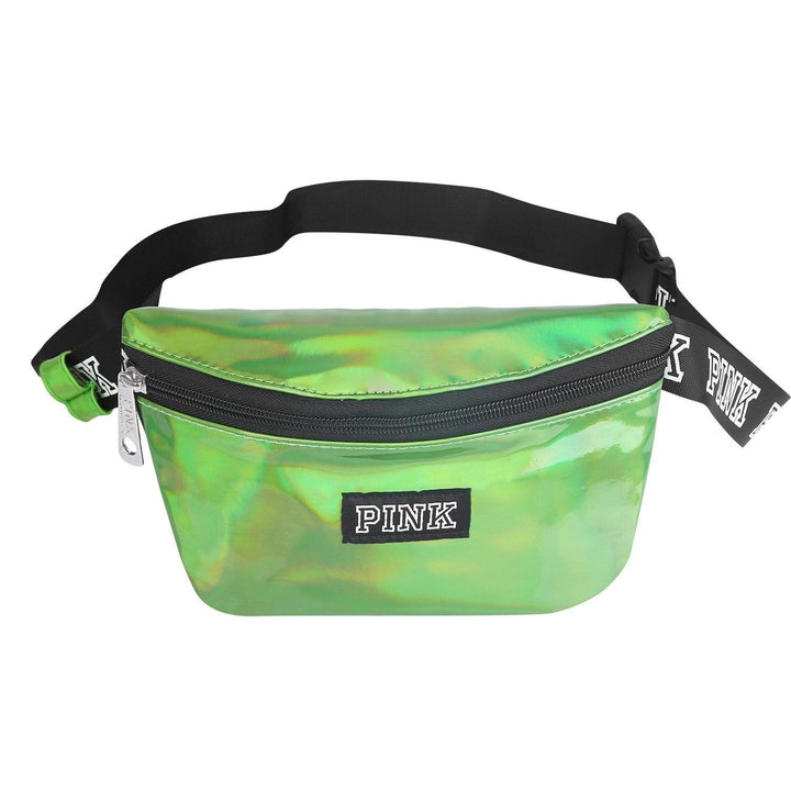 Women Shiny Leather Waist Pack Bag Image 6