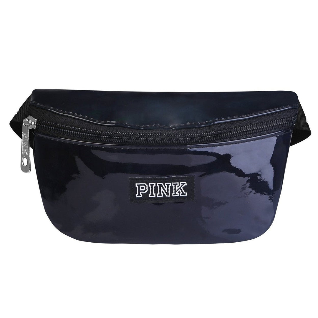 Women Shiny Leather Waist Pack Bag Image 7