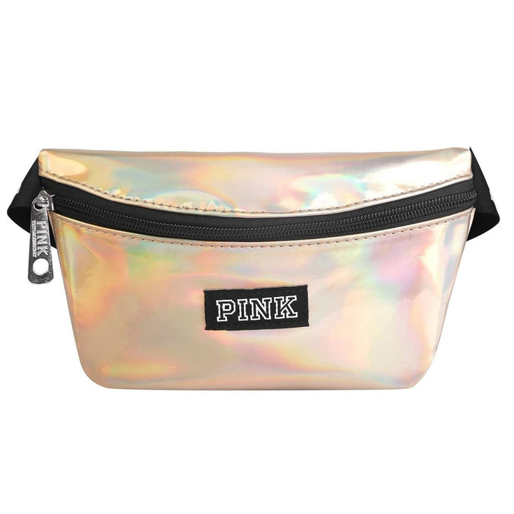 Women Shiny Leather Waist Pack Bag Image 9