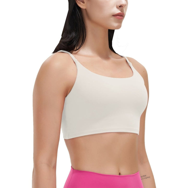 Women Strap Sport Bras Padded Strappy Tank Tops Image 3