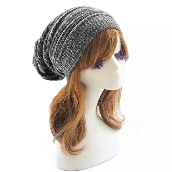 Women Winter Baggy Beanie Oversized Knitted Crochet Ski Hat Slouch Cap Image 3