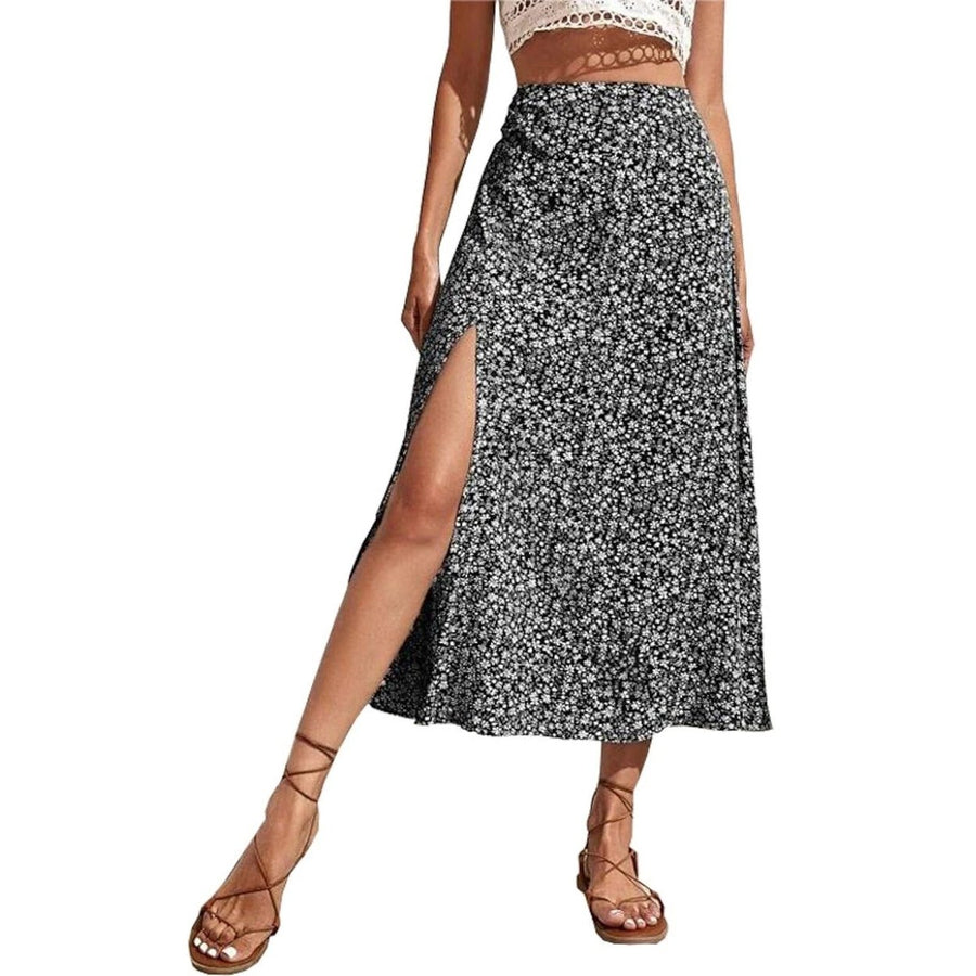 Womens A Line Long Skirt Image 1