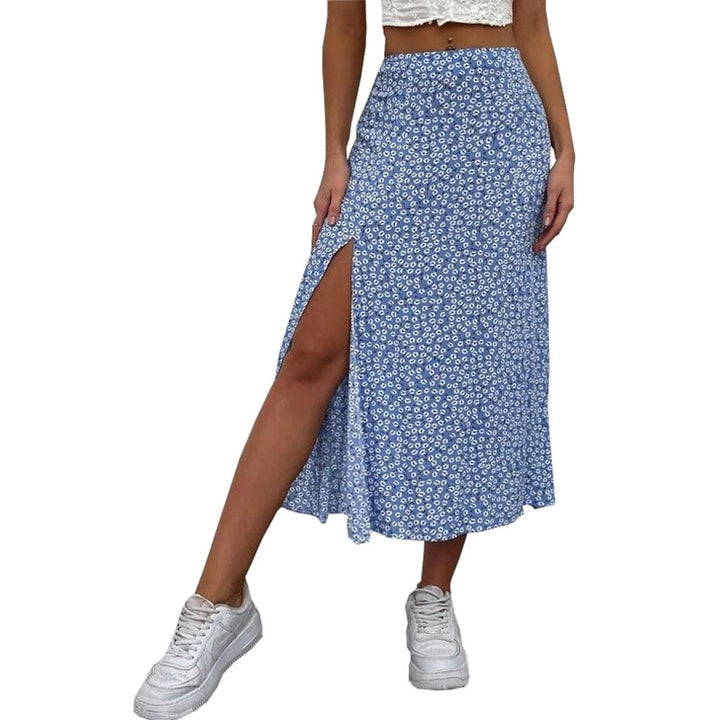 Womens A Line Long Skirt Image 4