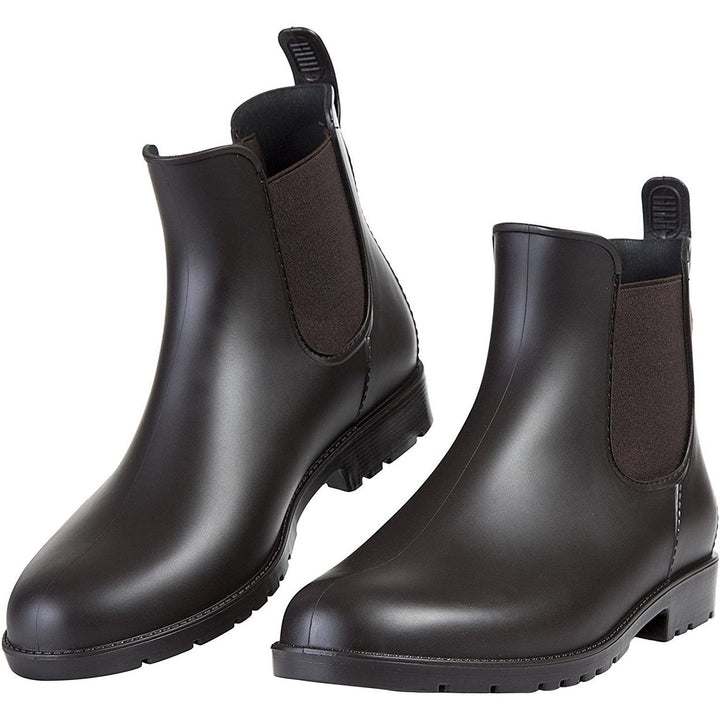 Womens Ankle Rain Boots Waterproof Chelsea Boots Image 1