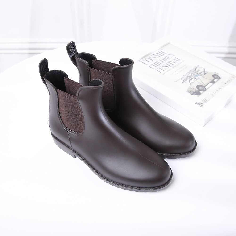 Womens Ankle Rain Boots Waterproof Chelsea Boots Image 4