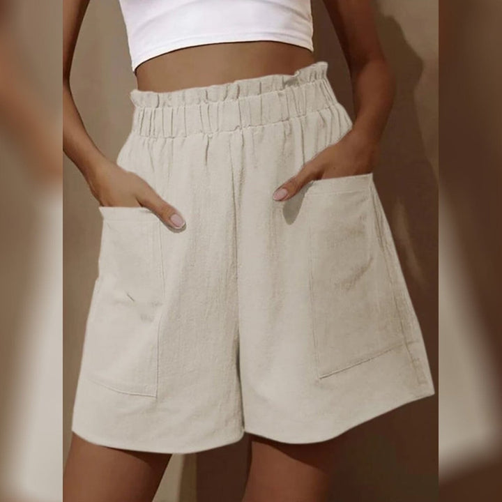 Womens Basic Essential Casual/Sporty Wide Leg Bermuda Shorts Image 1