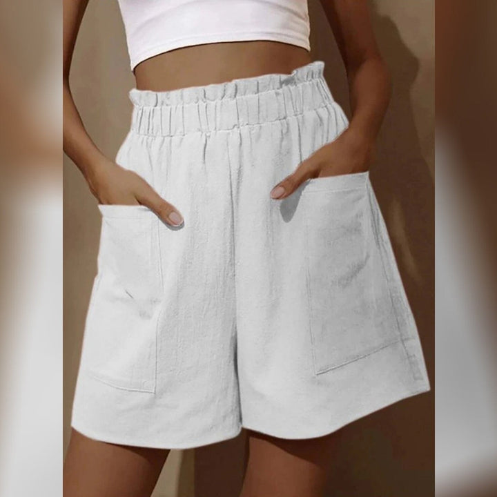 Womens Basic Essential Casual/Sporty Wide Leg Bermuda Shorts Image 3