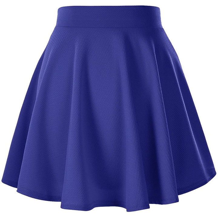 Womens Basic Versatile Flared Mini Skater Skirt Image 1