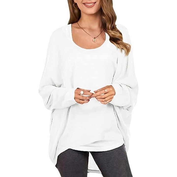 Womens Batwing Sleeve Loose Top Image 1