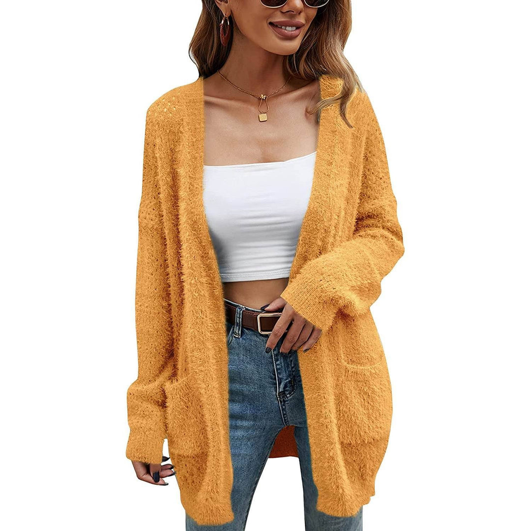 Womens Cardigan Knitted Sweater Jacket Image 1