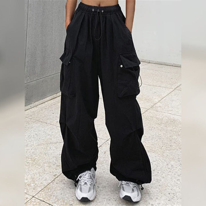 Womens Cargo Baggy Pants High Waist Image 1