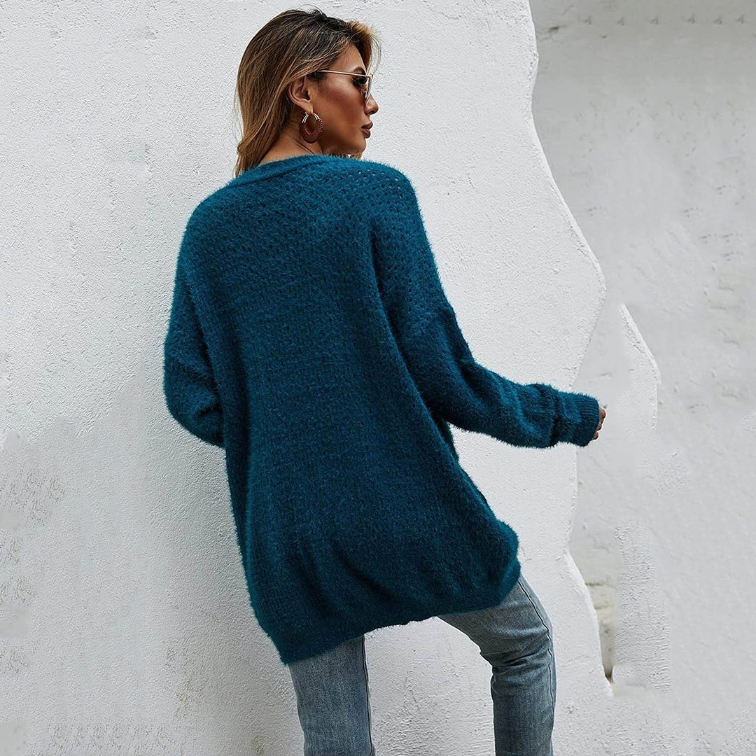 Womens Cardigan Knitted Sweater Jacket Image 12