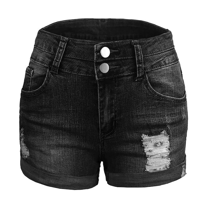 Womens Casual Fashion Jeans Denim Shorts Image 3