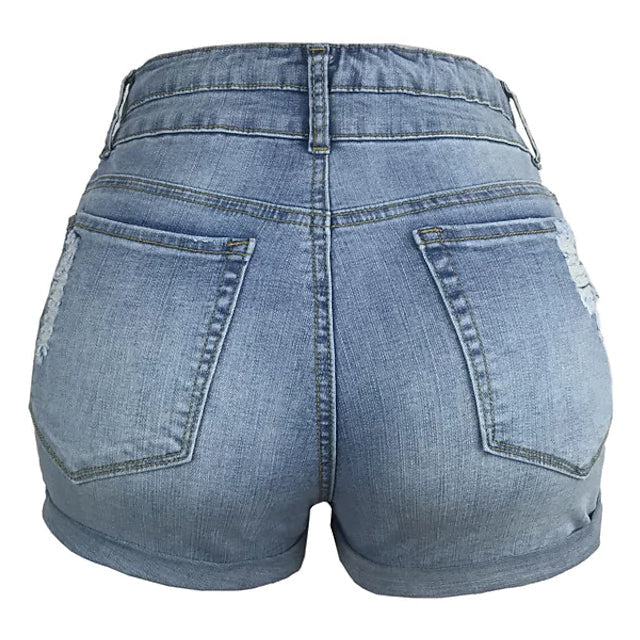 Womens Casual Fashion Jeans Denim Shorts Image 4