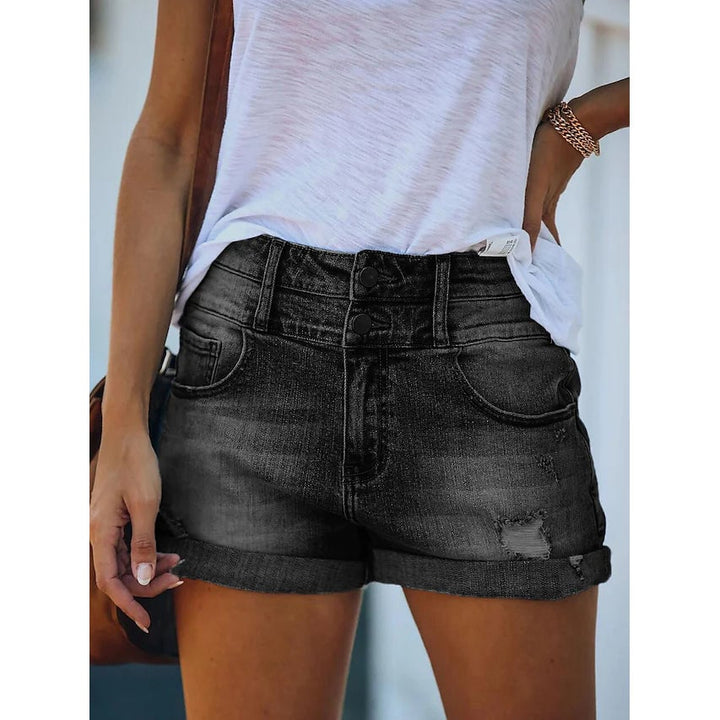 Womens Casual Fashion Jeans Denim Shorts Image 10