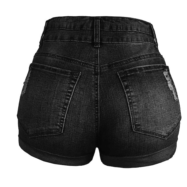 Womens Casual Fashion Jeans Denim Shorts Image 11