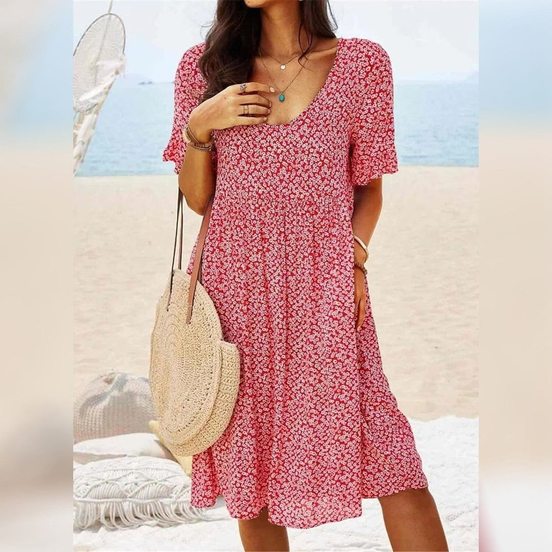 Womens Casual Floral Dress Image 1