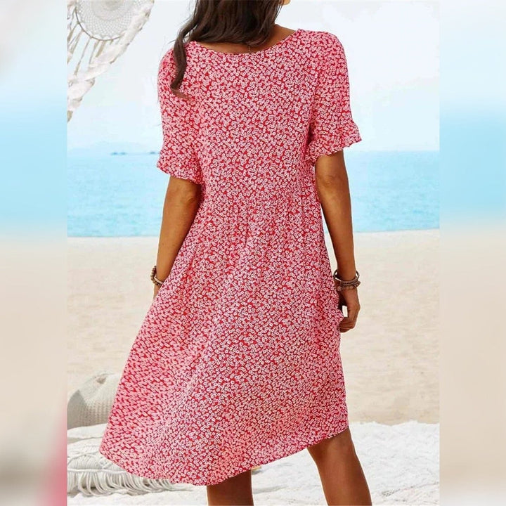 Womens Casual Floral Dress Image 6